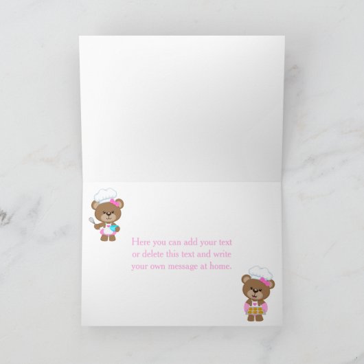 Kookchef Beer Feestje Bedankkaart (Binnen)