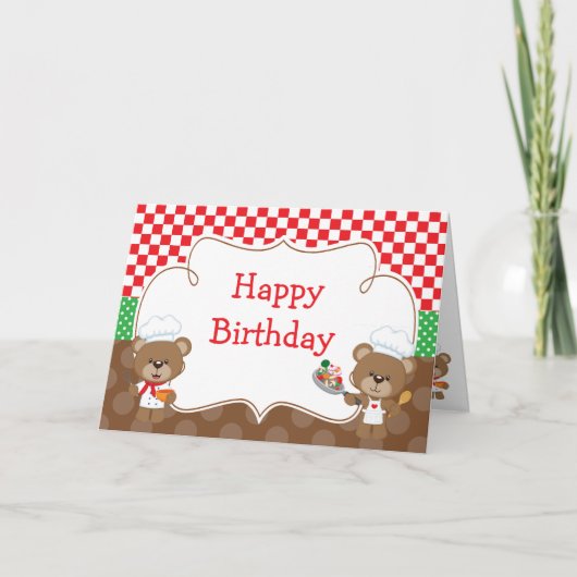 Kookchef Beer Feestje Kaart (Voorkant)