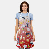 kookcollage schort (Gedragen)