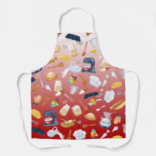 kookcollage schort (Voorkant)