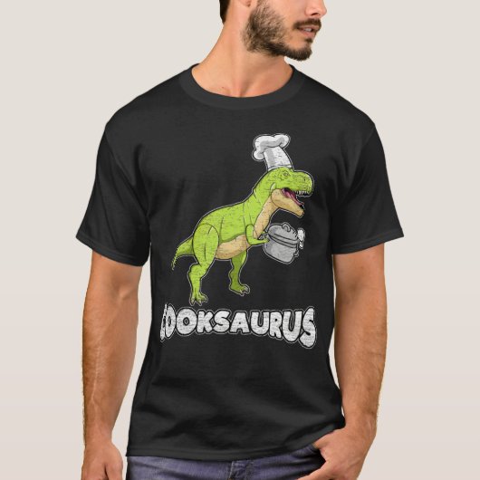 Kookdinosaurus grappige gezegend pet t-shirt (Voorkant)