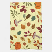 Kookdoeken met herfstbladeren en oogstpatroon theedoek (Verticaal)