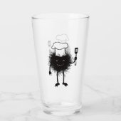 Kookend boze schepsel, Halloween Glas (Achterkant)