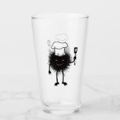 Kookend boze schepsel, Halloween Glas (Voorkant)