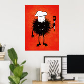 Kookend boze schepsel, Halloween Poster (Thuiskantoor)
