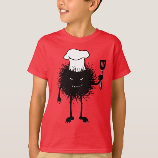 Kookend boze schepsel, Halloween T-shirt (Voorkant)