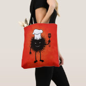 Kookend boze schepsel, Halloween Tote Bag (Dichtbij)