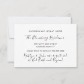 Kookfeest Chef Gouden Keuken Blauw Wit Kaart (Achterkant)