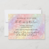 Kookfeest Chef Gouden Keuken Holografisch Kaart (Achterkant)