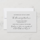 Kookfeest Chef Keuken Restaurant Wit Zilver Kaart (Achterkant)