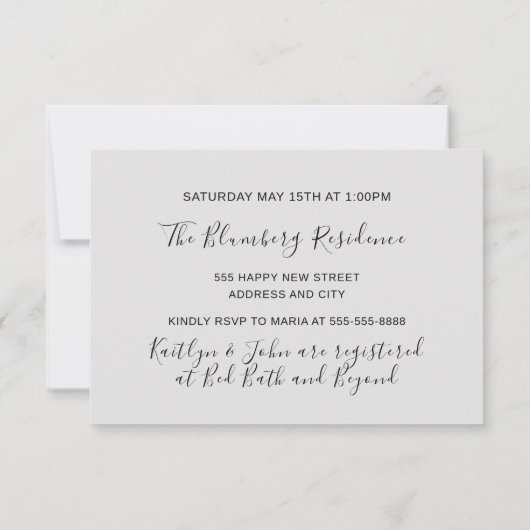 Kookfeest Chef Keuken Restaurant Wit Zilver Kaart (Achterkant)