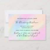 Kookfeest Chef Restaurant Keuken Holografisch Kaart (Achterkant)