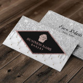 Kookgebak Chef Bakery Silver Glitter Drivers Visitekaartje