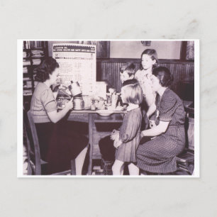 kookgerei demonstratie 1941 briefkaart