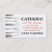 Kookgerei en visitekaartjes voor de horeca (Achterkant)