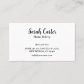 Kookgerei Home Bakkerij visitekaartjes (Achterkant)