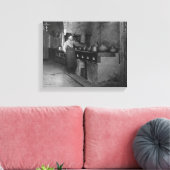 Kookgerei in de foto van het Turkse restaurant Canvas Afdruk (Insitu (Woonkamer))