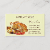 Kookgerei in de keuken visitekaartje (Voorkant)