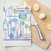 Kookgerei Keukenhanddoek in Koele Kleuren (Quarter Fold)