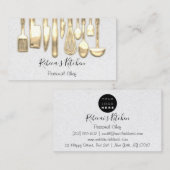 Kookgerei met een persoonlijk kookpunt visitekaartje (Voorkant / Achterkant)