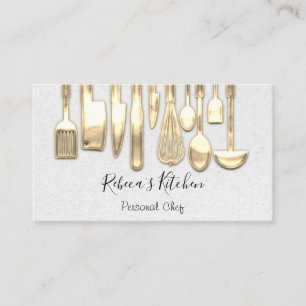 Kookgerei met een persoonlijk kookpunt visitekaartje