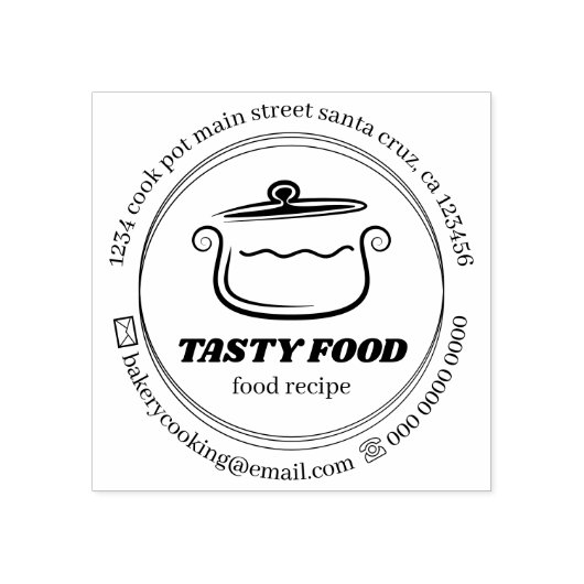 Kookgerei Rubberstempel (Afrduk)