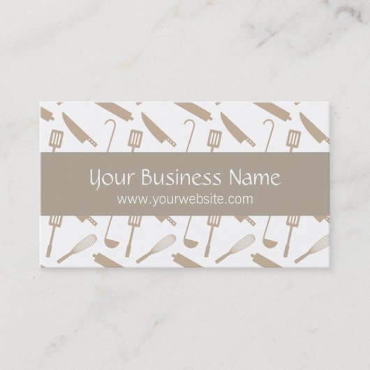 Kookgerei, Visitekaartjes voor catering (Voorkant)