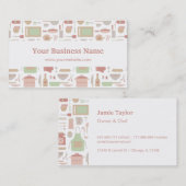 Kookgerei voor de kaasbereiding Visitekaartjes (Voorkant / Achterkant)