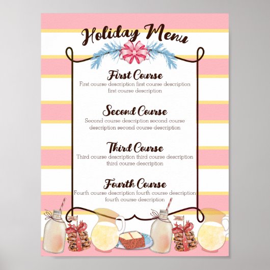 Kookgerei voor kerstdiners poster (Voorkant)