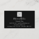 Kookgerei voor persoonlijk gebruik visitekaartje (Achterkant)