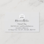 Kookgerei voor persoonlijk gebruik visitekaartje (Achterkant)