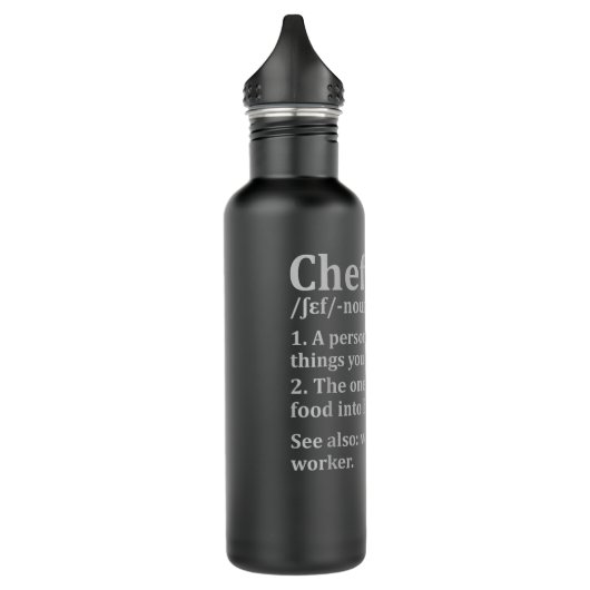 Kookgeschenken Chefs Chef Definition Waterfles (Links)