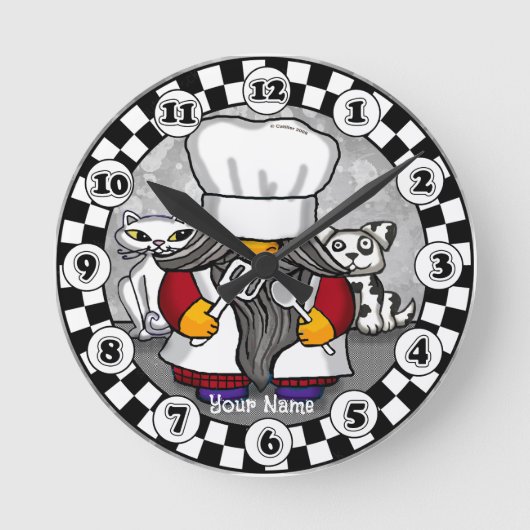 Kookgnoom ronde klok (Voorkant)