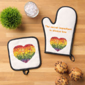 kookhandschoenen – hittebestendig ovenwant & pannenlap set (Top down)