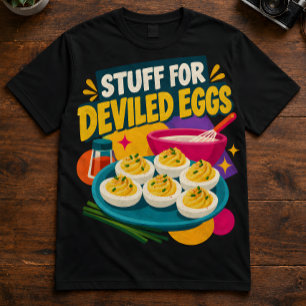 Kookhumor "Spullen voor duivelse eieren" Foodie T-shirt