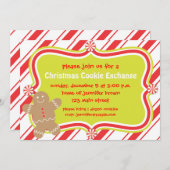 Kookie-kerstuitnodiging Kaart (Voorkant / Achterkant)