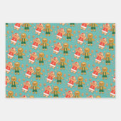 Kookie met kerstcadeau inpakpapier vel (Voorkant 2)