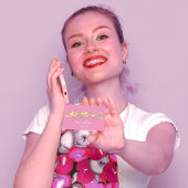 Kooking Chef Restaurant Catering Logo QR Pinky Visitekaartje