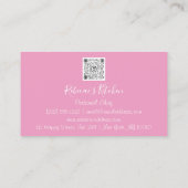 Kooking Chef Restaurant Catering Logo QR Pinky Visitekaartje (Achterkant)