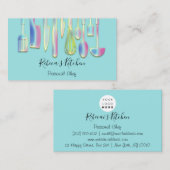 Kooking Personal Chef Restaurant Catering Blue Visitekaartje (Voorkant / Achterkant)