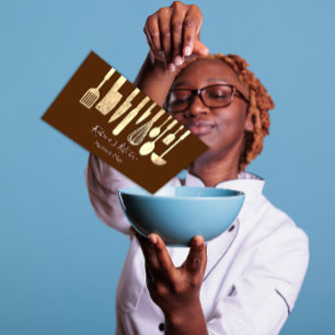 Kooking Personal Chef Restaurant Catering Brown Visitekaartje