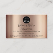 Kooking Personal Chef Restaurant Culinair Gold Visitekaartje (Achterkant)