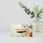 Kookingrediënten | keukenmes visitekaartje (Staand voorkant)