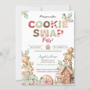 Kookje Wissel Kerst Koekjes Peperkoek Kaart