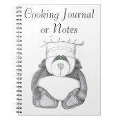 Kookjournaal met Afbeelding Panda-Beer Notitieboek (Voorkant)