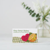 kookkaart voor oranje kookbakkerij visitekaartje (Staand voorkant)