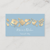 Kookkaas restaurant met catering GoldLogo QR-code Visitekaartje (Voorkant)