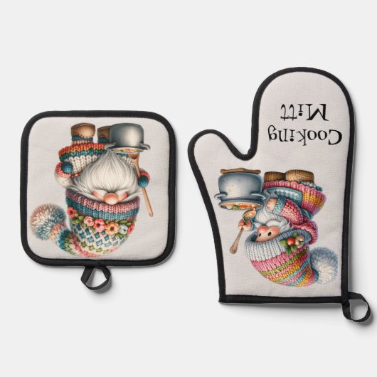 Kookkabouters Ovenwant & Pannenlap Set (Voorkant)