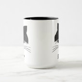 Kookkat in wollen Pet op maat Mok (Midden)