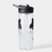 Kookkat in wollen Pet op maat Waterfles (Rechts)